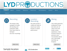 Tablet Screenshot of lydproductions.com